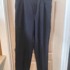 Merit Comfort Crisp Wool Blend Dress Pants Black Made in Canada